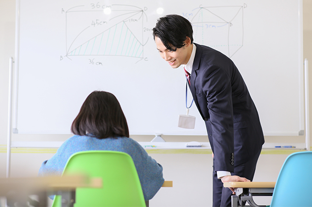 週回数・受講科目・通塾曜日・時間帯を決定、授業スタート！