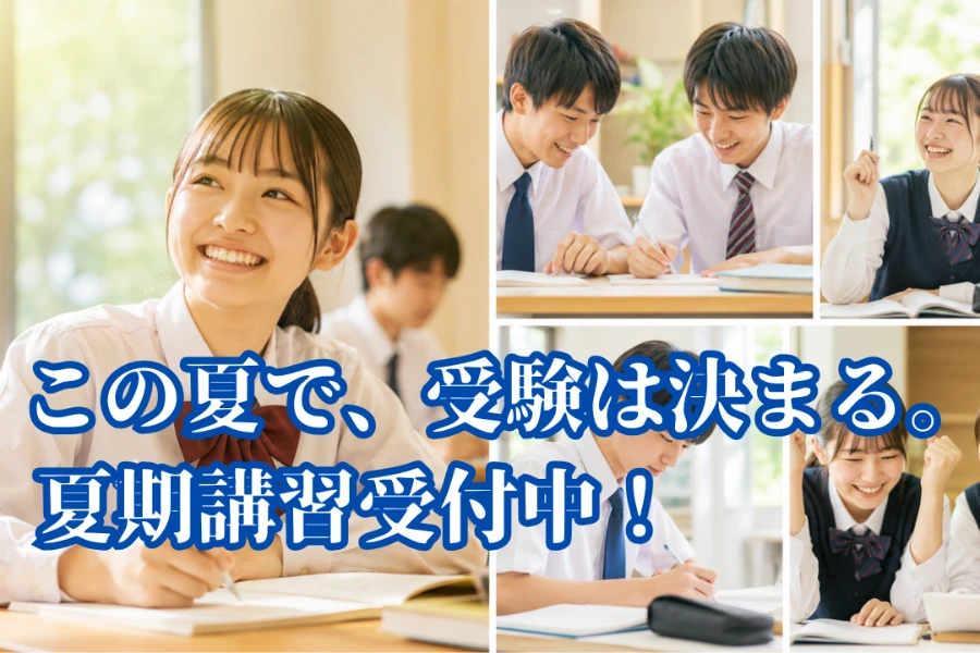 中学生 塾｜夏休みが受験の結果を左右する理由 ～夏期講習受付中～