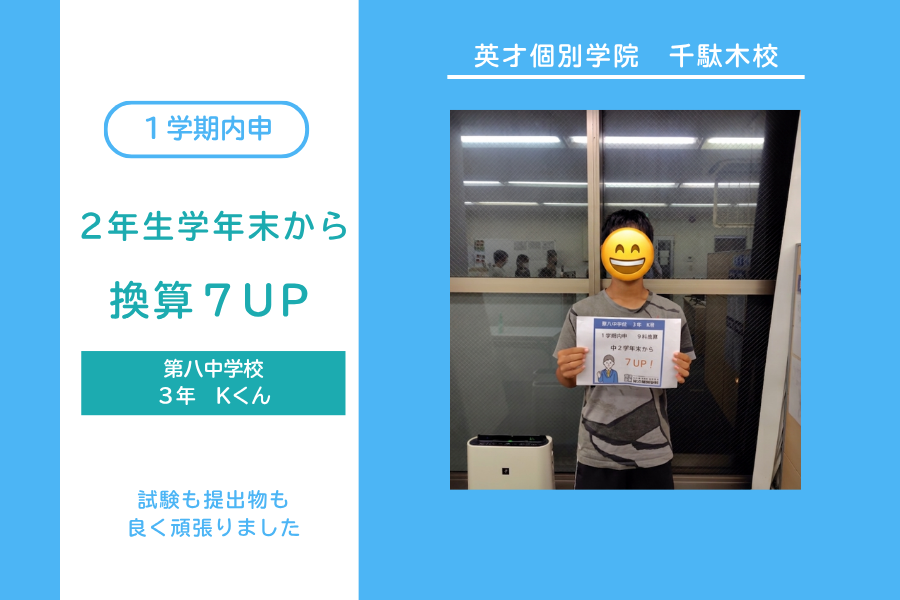 中3換算内申7UP！