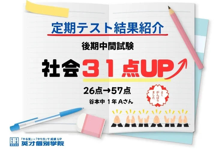 後期中間試験　テスト結果！