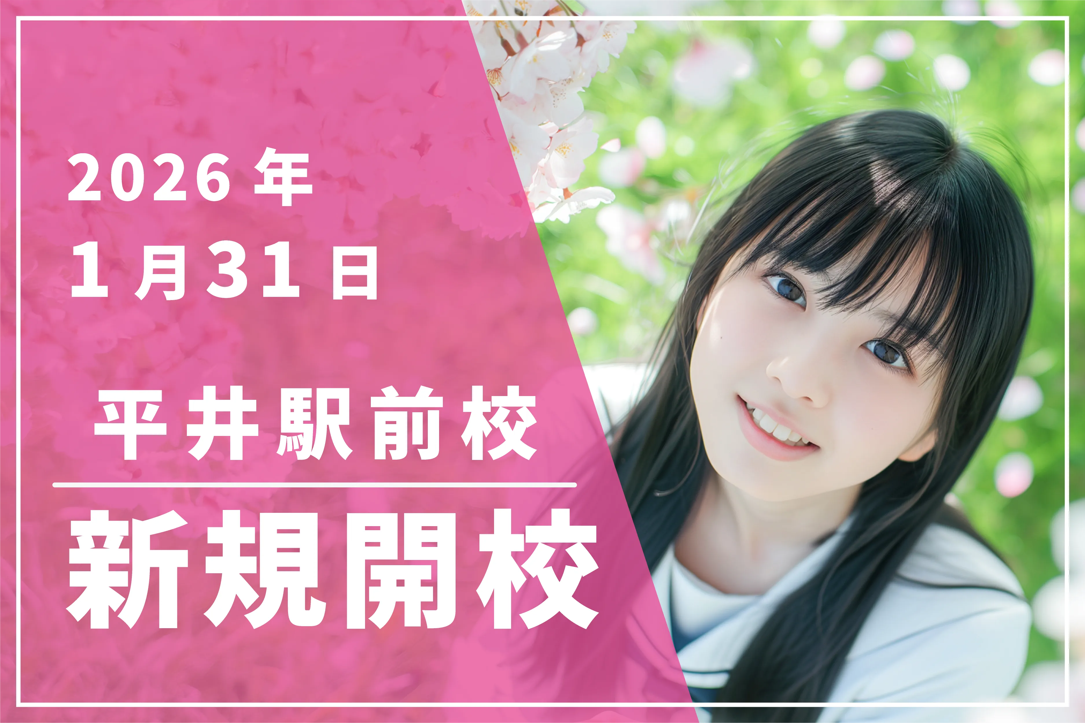 【新規開校】1月31日★江戸川区平井エリアに『平井駅前校』がOPEN！