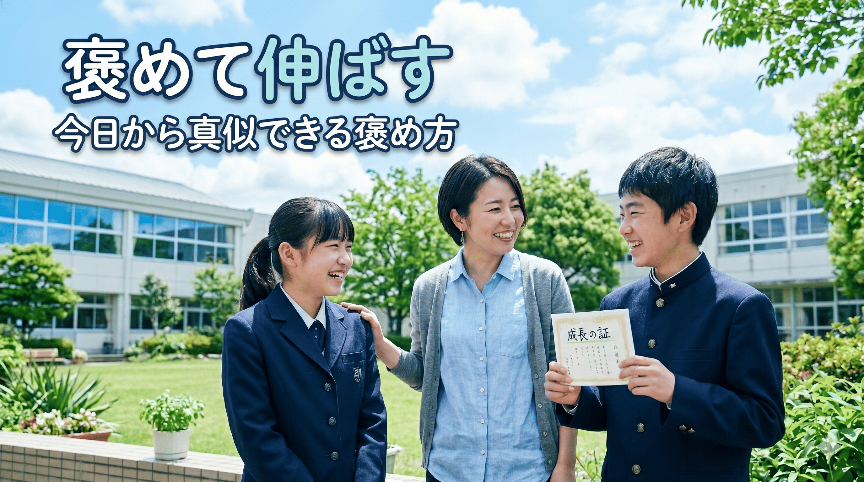 今日から真似できる3つの褒め方