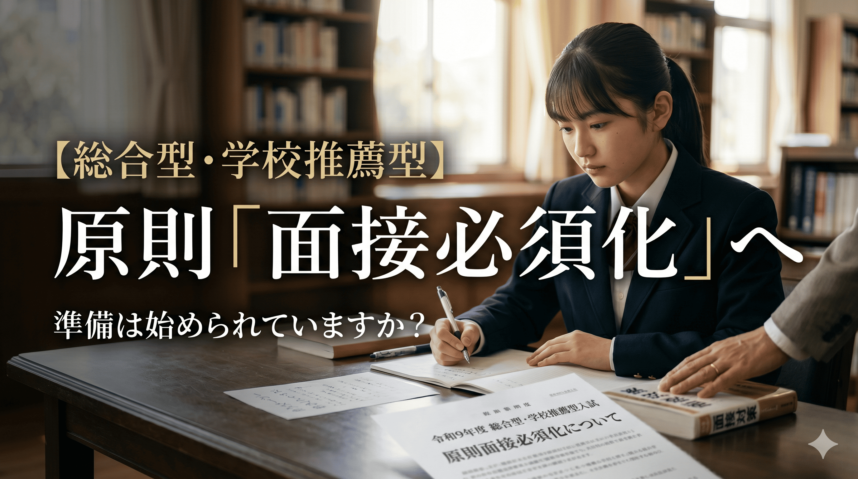 【最新情報】総合型選抜や学校推薦型選抜で面接を原則必須化