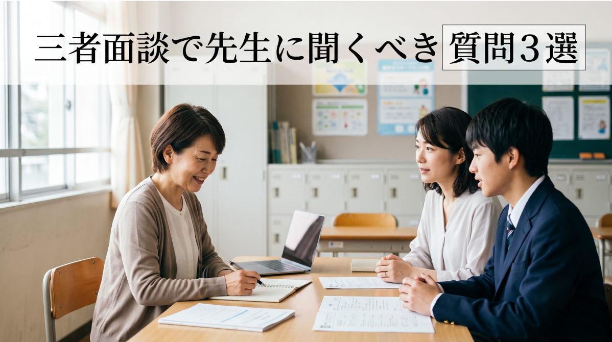 三者面談で先生に聞くべき質問３選